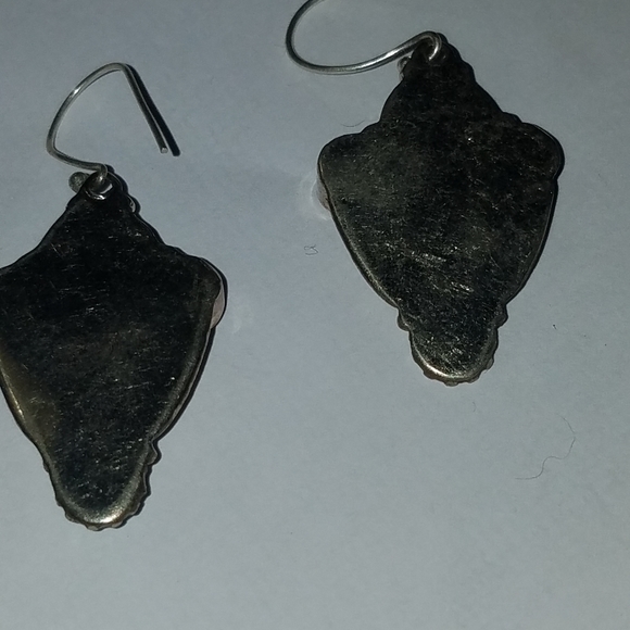 Turkish inlaid Gemstone earrings - Picture 6 of 6